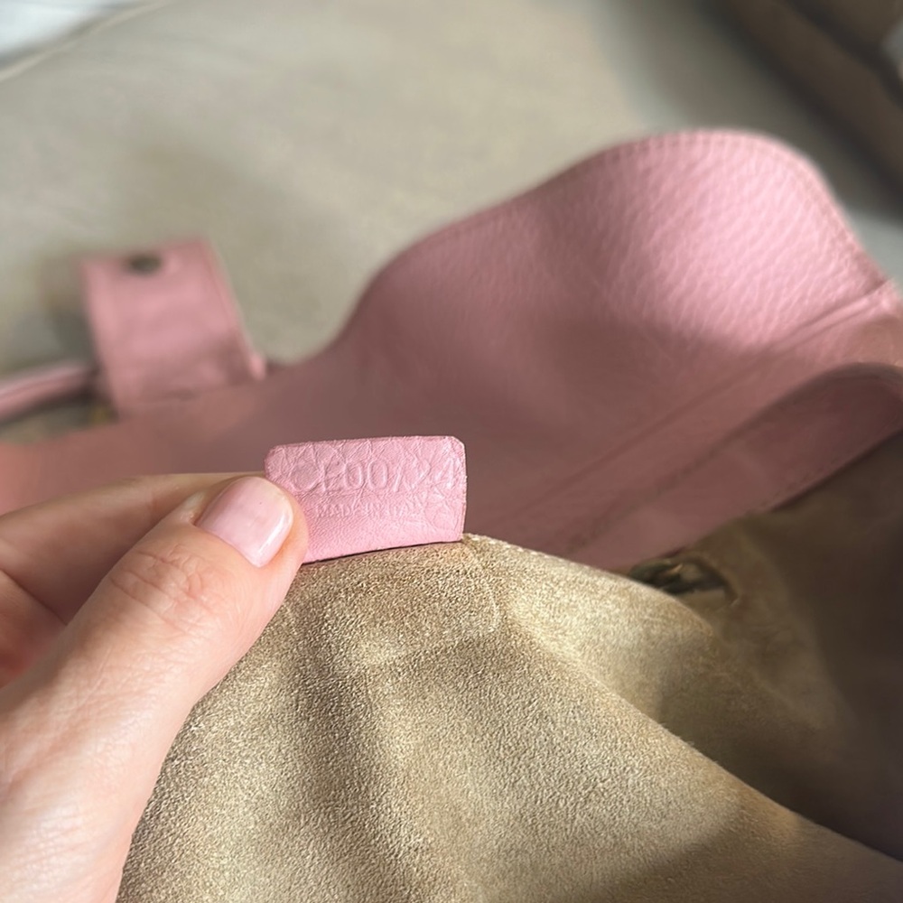 Celine Macadam Bubble Gum Pink Buckle Flap Leather Bag, unreal condition & price - Picture 12 of 13